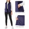 imageOutdoor Ventures Womens Lightweight Softshell Vest Windproof Fleece Lined Zip Up Sleeveless Jacket for Running Hiking GolfDark Purplish Blue