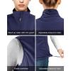 imageOutdoor Ventures Womens Lightweight Softshell Vest Windproof Fleece Lined Zip Up Sleeveless Jacket for Running Hiking GolfDark Purplish Blue
