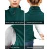 imageOutdoor Ventures Womens Lightweight Softshell Vest Windproof Fleece Lined Zip Up Sleeveless Jacket for Running Hiking GolfDeep Green
