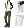 imageOutdoor Ventures Womens Lightweight Softshell Vest Windproof Fleece Lined Zip Up Sleeveless Jacket for Running Hiking GolfIvory
