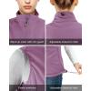 imageOutdoor Ventures Womens Lightweight Softshell Vest Windproof Fleece Lined Zip Up Sleeveless Jacket for Running Hiking GolfLilac Purple