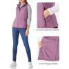 imageOutdoor Ventures Womens Lightweight Softshell Vest Windproof Fleece Lined Zip Up Sleeveless Jacket for Running Hiking GolfLilac Purple
