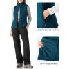imageOutdoor Ventures Womens Lightweight Softshell Vest Windproof Fleece Lined Zip Up Sleeveless Jacket for Running Hiking GolfModern Blue