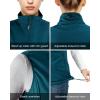 imageOutdoor Ventures Womens Lightweight Softshell Vest Windproof Fleece Lined Zip Up Sleeveless Jacket for Running Hiking GolfModern Blue