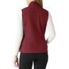 imageOutdoor Ventures Womens Lightweight Softshell Vest Windproof Fleece Lined Zip Up Sleeveless Jacket for Running Hiking GolfRed