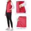 imageOutdoor Ventures Womens Lightweight Softshell Vest Windproof Fleece Lined Zip Up Sleeveless Jacket for Running Hiking GolfRose