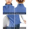 imageOutdoor Ventures Womens Lightweight Softshell Vest Windproof Fleece Lined Zip Up Sleeveless Jacket for Running Hiking GolfViolet Blue