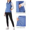 imageOutdoor Ventures Womens Lightweight Softshell Vest Windproof Fleece Lined Zip Up Sleeveless Jacket for Running Hiking GolfViolet Blue