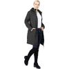 imageOutdoor Ventures Womens Maryan Hooded Ultra Lightweight Warm Thermolite Long Puffer CoatBlack Newmatteavg36 Long Length