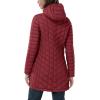 imageOutdoor Ventures Womens Maryan Hooded Ultra Lightweight Warm Thermolite Long Puffer CoatBurgundymatteavg32 Mid Length