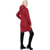 imageOutdoor Ventures Womens Maryan Hooded Ultra Lightweight Warm Thermolite Long Puffer CoatBurgundymatteavg36 Long Length