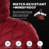 imageOutdoor Ventures Womens Maryan Hooded Ultra Lightweight Warm Thermolite Long Puffer CoatBurgundymatteavg36 Long Length