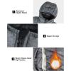 imageOutdoor Ventures Womens Maryan Hooded Ultra Lightweight Warm Thermolite Long Puffer CoatDark Grey Marlmatteavg32 Mid Length
