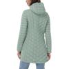 imageOutdoor Ventures Womens Maryan Hooded Ultra Lightweight Warm Thermolite Long Puffer CoatLight Greenmatteavg32 Mid Length