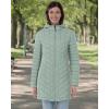 imageOutdoor Ventures Womens Maryan Hooded Ultra Lightweight Warm Thermolite Long Puffer CoatLight Greenmatteavg32 Mid Length