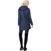 imageOutdoor Ventures Womens Maryan Hooded Ultra Lightweight Warm Thermolite Long Puffer CoatNavymatteavg32 Mid Length