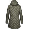 imageOutdoor Ventures Womens Maryan Hooded Ultra Lightweight Warm Thermolite Long Puffer CoatOliveshinyavg32 Mid Length