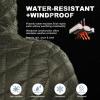 imageOutdoor Ventures Womens Maryan Hooded Ultra Lightweight Warm Thermolite Long Puffer CoatOliveshinyavg36 Long Length