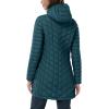 imageOutdoor Ventures Womens Maryan Hooded Ultra Lightweight Warm Thermolite Long Puffer CoatTealmatteavg32 Mid Length