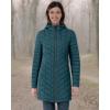 imageOutdoor Ventures Womens Maryan Hooded Ultra Lightweight Warm Thermolite Long Puffer CoatTealmatteavg32 Mid Length