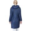 imageOutdoor Ventures Womens Maryan Hooded Ultra Lightweight Warm Thermolite Long Puffer Coatruns Large Order Size Down Ink Blueshinyavg36 Long Length