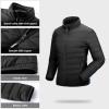 imageOutdoor Ventures Womens Packable FullZip Short Puffer Jacket Insulated Quilted Warm Lightweight Winter CoatBlackfold in Pocket