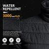 imageOutdoor Ventures Womens Packable FullZip Short Puffer Jacket Insulated Quilted Warm Lightweight Winter CoatBlackfold in Pocket