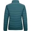 imageOutdoor Ventures Womens Packable FullZip Short Puffer Jacket Insulated Quilted Warm Lightweight Winter CoatBluefold in Pocket