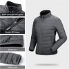imageOutdoor Ventures Womens Packable FullZip Short Puffer Jacket Insulated Quilted Warm Lightweight Winter CoatDark Grey Heatherfold in Pocket