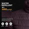 imageOutdoor Ventures Womens Packable FullZip Short Puffer Jacket Insulated Quilted Warm Lightweight Winter CoatEggplantfold in Pocket