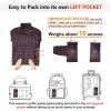imageOutdoor Ventures Womens Packable FullZip Short Puffer Jacket Insulated Quilted Warm Lightweight Winter CoatEggplantfold in Pocket