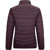 imageOutdoor Ventures Womens Packable FullZip Short Puffer Jacket Insulated Quilted Warm Lightweight Winter CoatEggplantfold in Pocket