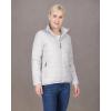 imageOutdoor Ventures Womens Packable FullZip Short Puffer Jacket Insulated Quilted Warm Lightweight Winter CoatLight Greyfold in Bag