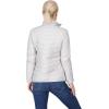 imageOutdoor Ventures Womens Packable FullZip Short Puffer Jacket Insulated Quilted Warm Lightweight Winter CoatLight Greyfold in Bag