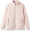 imageOutdoor Ventures Womens Packable FullZip Short Puffer Jacket Insulated Quilted Warm Lightweight Winter CoatPinkfold in Pocket