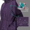 imageOutdoor Ventures Womens Softshell Jacket with Removable Hood Fleece Lined Windbreaker Insulated Long Warm Rain JacketDark Purple Heather