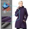 imageOutdoor Ventures Womens Softshell Jacket with Removable Hood Fleece Lined Windbreaker Insulated Long Warm Rain JacketDark Purple Heather