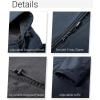 imageOutdoor Ventures Womens Softshell Jacket with Removable Hood Fleece Lined Windbreaker Insulated Long Warm Rain JacketNavy Heather
