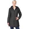 imageOutdoor Ventures Womens Maryan Hooded Ultra Lightweight Warm Thermolite Long Puffer CoatBlackmatteavg32 Mid Length
