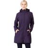 imageOutdoor Ventures Womens Softshell Jacket with Removable Hood Fleece Lined Windbreaker Insulated Long Warm Rain JacketDark Purple Heather