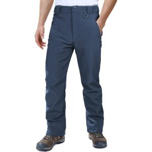 imageOutdoor Ventures Mens Lite Waterproof Windproof Fleece Lined Warm Hiking Ski Snow Pants ExpandableWaistDark Denim High Waist