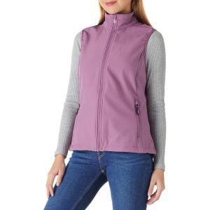 imageOutdoor Ventures Womens Lightweight Softshell Vest Windproof Fleece Lined Zip Up Sleeveless Jacket for Running Hiking GolfLilac Purple