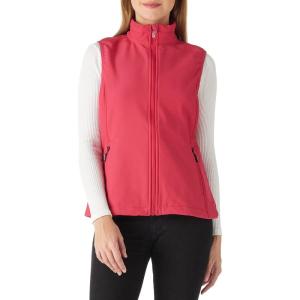 imageOutdoor Ventures Womens Lightweight Softshell Vest Windproof Fleece Lined Zip Up Sleeveless Jacket for Running Hiking GolfRose