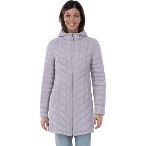 imageOutdoor Ventures Womens Maryan Hooded Ultra Lightweight Warm Thermolite Long Puffer CoatLight Lavendermatteavg32 Mid Length