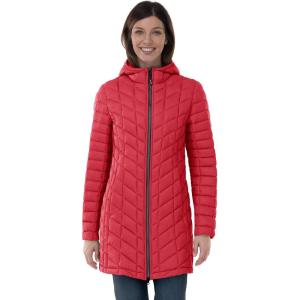 imageOutdoor Ventures Womens Maryan Hooded Ultra Lightweight Warm Thermolite Long Puffer Coatruns Large Order Size Down Redmatteavg32 Mid Length