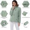 imageOutdoor Ventures Packable Rain Jacket Women Lightweight Waterproof Raincoat with Hood Cycling Bike JacketAqua Tone