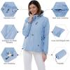 imageOutdoor Ventures Packable Rain Jacket Women Lightweight Waterproof Raincoat with Hood Cycling Bike JacketFlog Blue