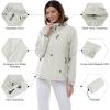 imageOutdoor Ventures Packable Rain Jacket Women Lightweight Waterproof Raincoat with Hood Cycling Bike JacketIce Grey
