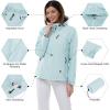 imageOutdoor Ventures Packable Rain Jacket Women Lightweight Waterproof Raincoat with Hood Cycling Bike JacketMint Blue