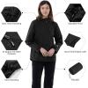 imageOutdoor Ventures Packable Rain Jacket Women Lightweight Waterproof Raincoat with Hood Cycling Bike JacketNew Black